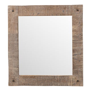 20th Century French Oak Mirror For Sale