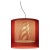 Moaré LM Pendant Lamp in Red and White by Antoni Arola For Sale