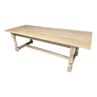 Large Vintage Farmhouse Dining Table in Oak, 1925 For Sale