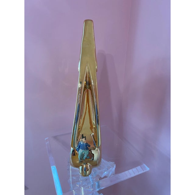 Gold 1980s Antler Deer Sculpture by Jaru of California For Sale - Image 8 of 9