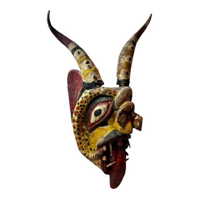 Mexican Ceremonial Wall Decor Dance Mask For Sale