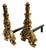 French Louis XV Style Bronze Andirons, 1800s, Set of 2 For Sale