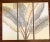 Boho Chic Large Fanning Banana Leaves Painted and Pressed Tin Triptych by Kalalou - 3 Pieces For Sale - Image 3 of 13