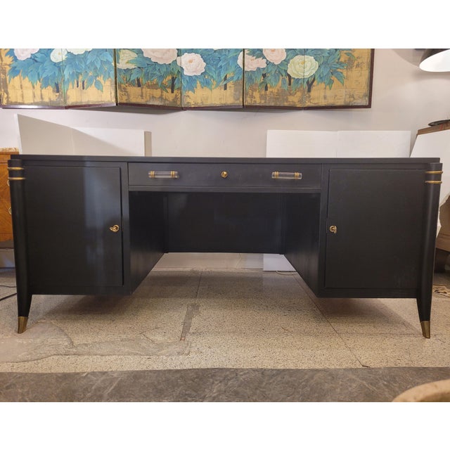 1940s Art Deco Desk in the style of Léon & Maurice Jallot, France, 1940s For Sale - Image 5 of 18