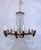 This is very decorative Empire chandelier with decorative brass frame and A-chain and U-drop crystals. Rewired and...