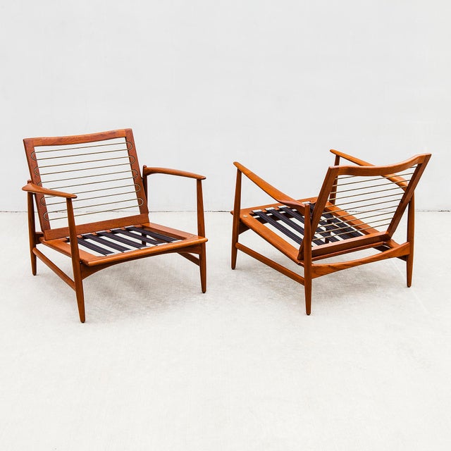 Vintage Danish "Spear" Lounge Chairs in Teak by Kofod-Larsen for Selig For Sale - Image 13 of 18