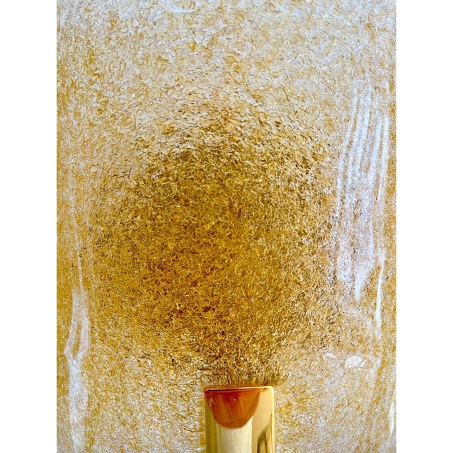 Gold Italian Murano Due Wall Lights, 1990, Set of 6 For Sale - Image 8 of 9