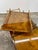 Italian Burl Wood and Brass Bar Cart, 1950s For Sale - Image 4 of 15
