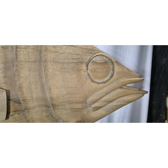 Brown Nantucket Fish Market Trade Sign For Sale - Image 8 of 12