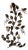 Large Four-Light Wall Lamp in Decorated Wrought Iron, 1960 For Sale