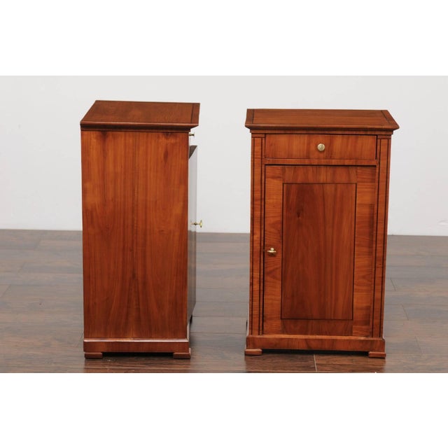 Pair of Austrian Biedermeier Cabinets with Single Drawer and Door, circa 1870 For Sale In Atlanta - Image 6 of 11