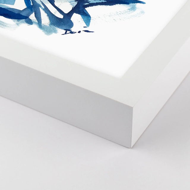 DESCRIPTION: Blue Girls Diptych by Maren Devine in White Frame, XS Art Print SPECIFICATIONS: Type: Framed Paper....