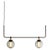 Gold Bai T Chandelier II Suspension Lamp in Steel and Glass by Neri and Hu for Parachilna For Sale - Image 8 of 8