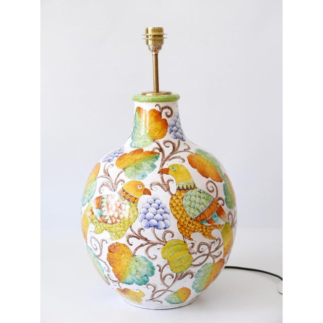 Large Mid-Century Modern Ceramic Table Lamp by Romano Innocenti, Italy, 1960s For Sale - Image 16 of 18