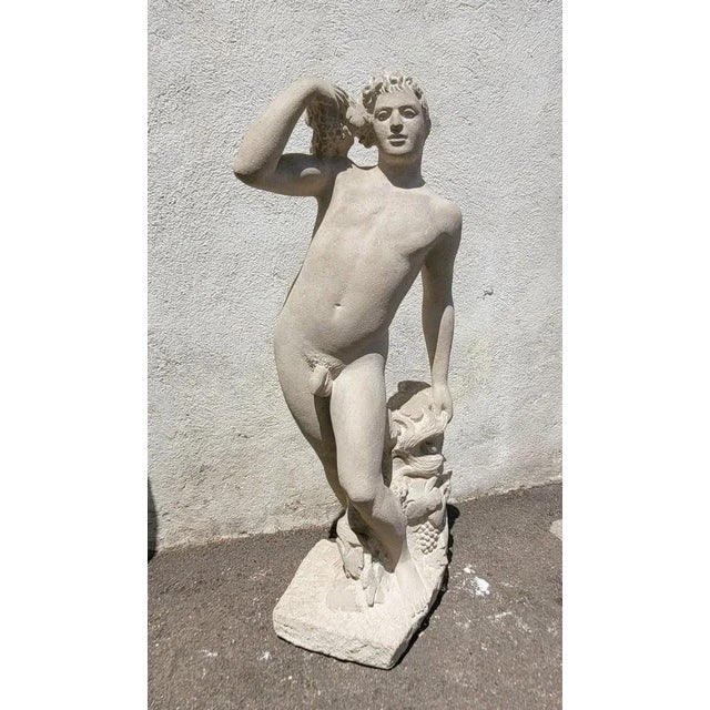 André Deluol, Standing Man, Stone Sculpture, 20th Century For Sale - Image 6 of 18