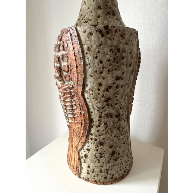 Brutalist Large Brutalist Table Lamp by Lene Regius, Denmark, 1970s For Sale - Image 3 of 9