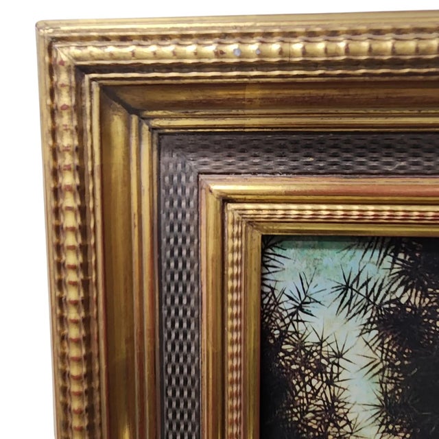 Framed Leonardo Da Vinci Portrait of Ginevra De’ Benci Reproduction on Board For Sale In Chicago - Image 6 of 12