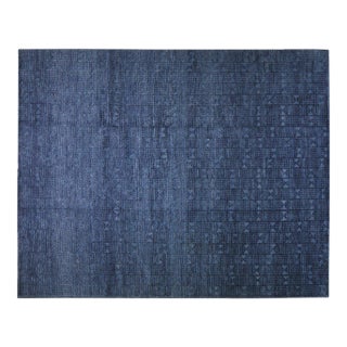 Moroccan Aleph Hand Knotted Wool Rug, 9'x12' For Sale