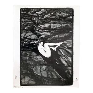 1990s Christophe Von Hohenberg Nude on the Rocks, Virgin Islands, St.Croix