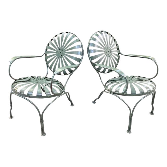 Francois Carre Petite Lounge Chairs - A Pair, Restored For Sale