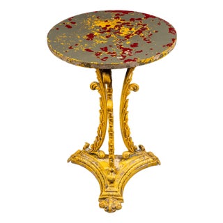 Late 20th Century Regency Cast Iron Conservatory Table For Sale