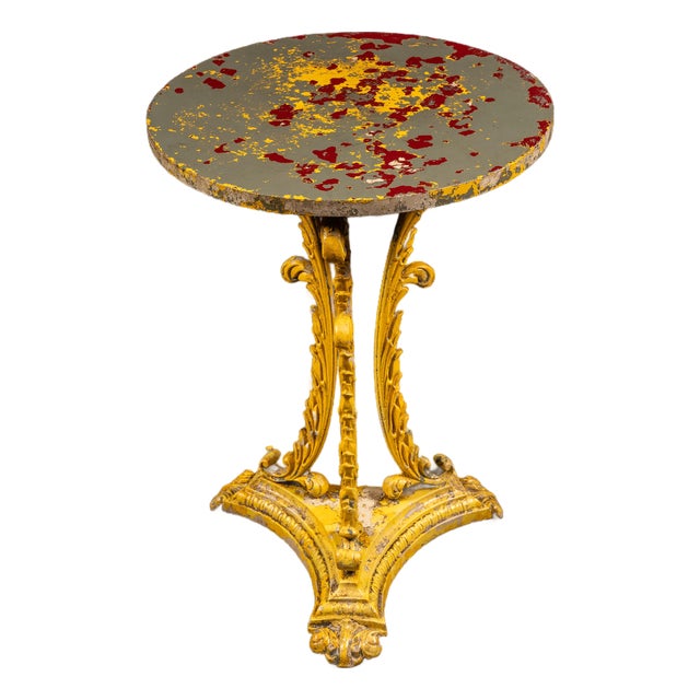Late 20th Century Regency Cast Iron Conservatory Table For Sale