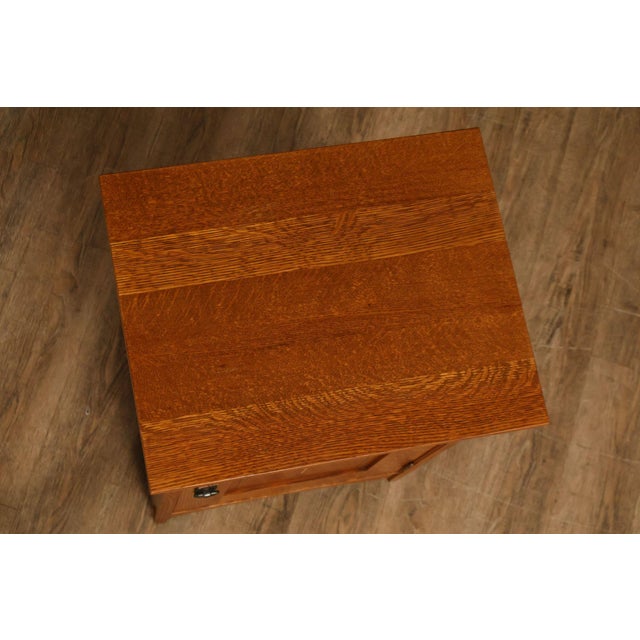 Stickley Mission Oak Harvey Ellis Inlaid Nightstand For Sale - Image 13 of 18