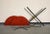 Midcentury Bronze and Red Lacquer 2-Piece Dining Table on Casters For Sale - Image 12 of 12