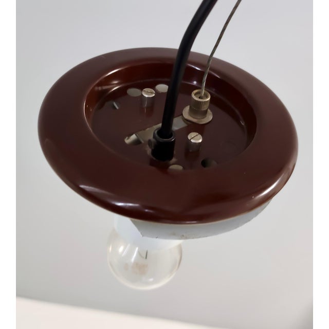 Vintage Adjustable Glass Pendant Light by Ludovico Diaz De Santillana for VeArt, 1970s For Sale - Image 10 of 12