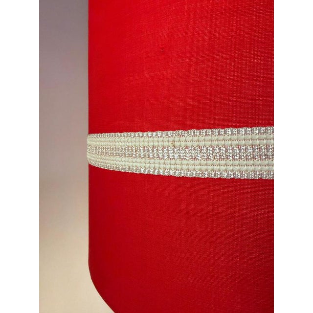 Red Glass and Chrome Floor Lamp from Fischer Leuchten For Sale - Image 10 of 11