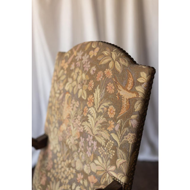 Late 19th Century Fireside Flemish Tapestry Armchair For Sale - Image 12 of 12