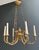 1900s Empire Bronze with Golden Eagle Heads and Flame Chandelier For Sale - Image 12 of 12