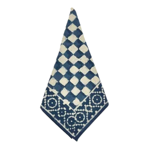 Cabana Napkin, Indigo Check, Set of 8