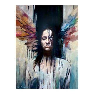 Loki Vanguard “Addiction” Contemporary Surrealist Figurative Oil Painting For Sale