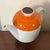 Eschenbach Bavaria Mid-Century Modern porcelain teapot or coffee pot. Decorated with brown and orange stripes. Measures 8...