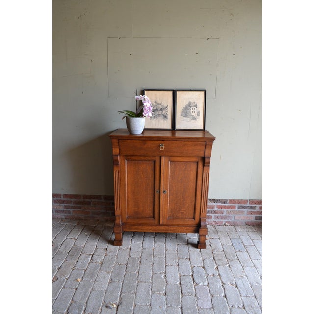 Antique Empire Oak Sideboard For Sale - Image 10 of 10