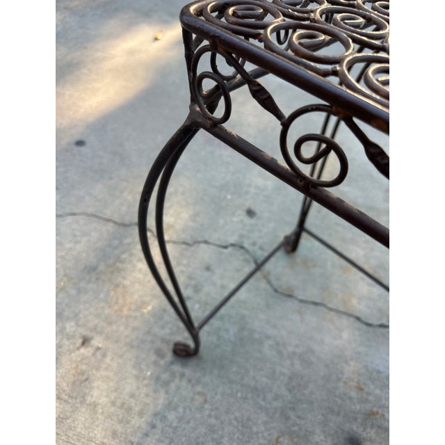 Up for consideration is a beautiful pair of metal spiral side tables. These would look lovely in your home and they are a...
