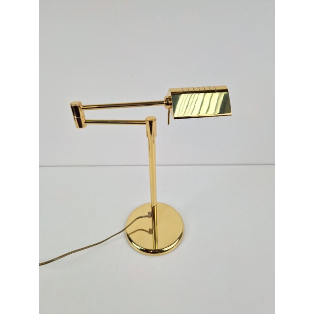 Regency Brass Adjustable Table Lamp from Egoluce, 1970s For Sale - Image 12 of 12