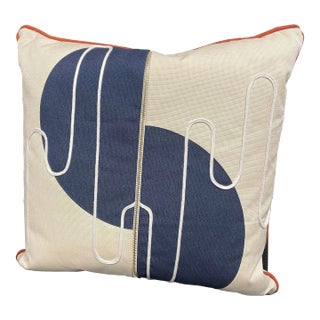 Eastern Accents "Belleair Zipper Decorative Pillow" For Sale