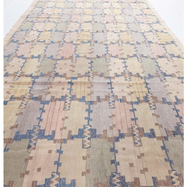 Modern Swedish Flat Weave Inspired Rug by Doris Leslie Blau For Sale - Image 4 of 9
