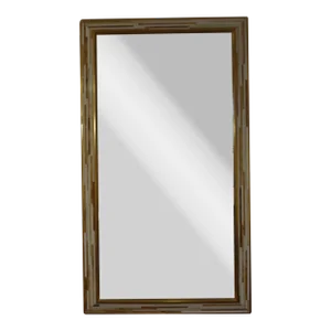 1970s French Modern Glass Mosaic Beveled Mirror