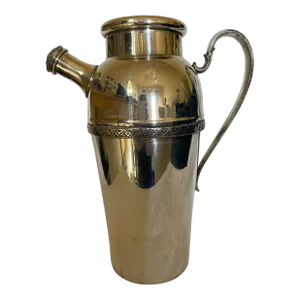 Antique Forbes Silver Co. Cocktail Shaker “Rosette” Pattern