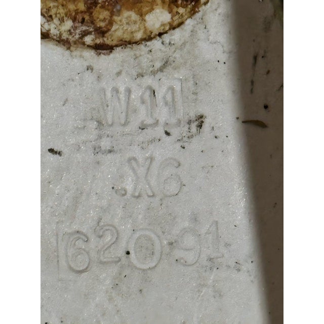 Late 20th Century Vintage Kohler K2189 Traditional Style Scalloped White Porcelain Oval Bathroom Sink For Sale - Image 5 of 6