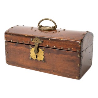 Antique Victorian Tabletop Jewelry Box For Sale