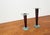 Vintage Postmodern Italian Wood and Stone Candleholders, 1980s, Set of 2 For Sale - Image 5 of 18