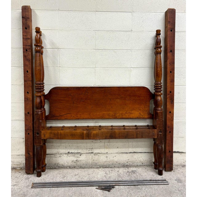 Antique Rope Poster Three Quarter ¾ Bed For Sale - Image 4 of 10