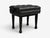 Traditional Steinway and Sons, Adjustable Piano Bench, Ebonized Wood, Leather, 2010s For Sale - Image 3 of 8