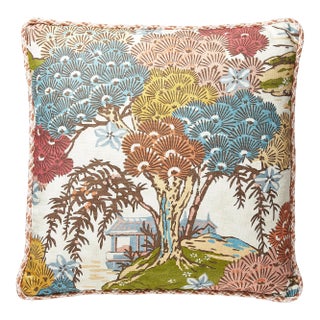 The House of Scalamandré Sea of Trees Pillow, Sunrise For Sale