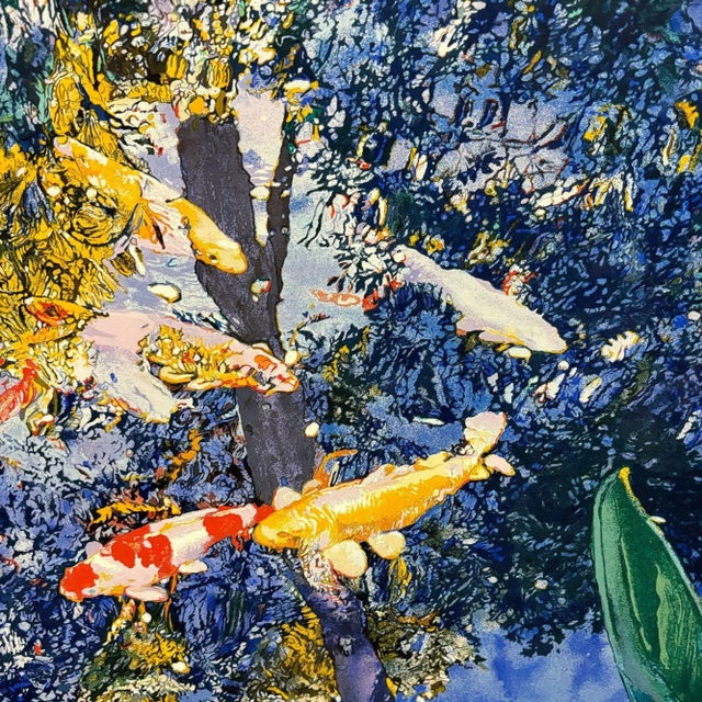 Lincoln Center Mostly Mozart Serigraph Print with Joseph Raffael's "Pond" feature as the main artwork. Published by the...