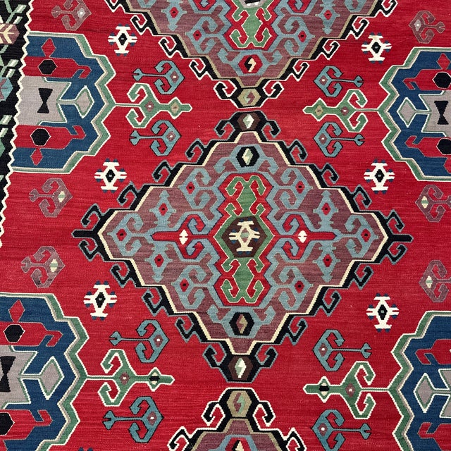 Textile 6ft 4in × 10ft 6in Turkish Kilim Area Rug For Sale - Image 7 of 12